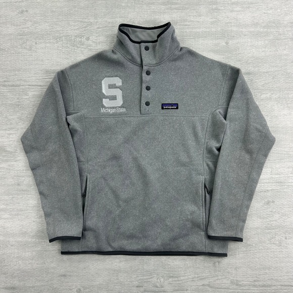 Patagonia Tops - Patagonia Michigan State Better Sweater Sweatshirt Size Small Gray STY26010FA18
